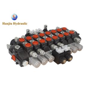 China Wood Grabber Directional Control Valve Walvoil Sd8/8 8 Bank Joystick And Solenoid Control on sale
