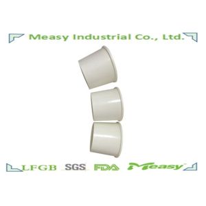 12oz Double PE Coated disposable paper food containers In White For Soup / Salad