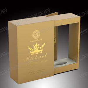 Premium Brandy Cardboard Paper Box Custom Print Coloring