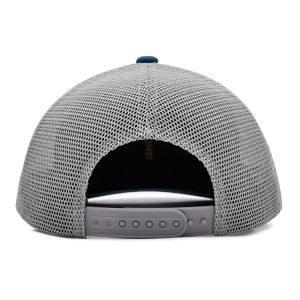 6 Panel Pre Curved Brim Mesh Snap Back Sports Hats 3D Embroidered Logo 112 Brand