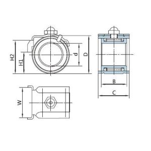 Precision Bottom Roller Bearings UWL Series for Weaving Machine UWL3224 UWL2822