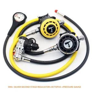 Customize Dive Equipment Scuba Diving Regulator Set With Air Pressure Gauge