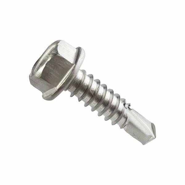 Quality 304 Stainless Steel Self-Drilling Hex Head Flange Screw for INCH Measurement System wholesale