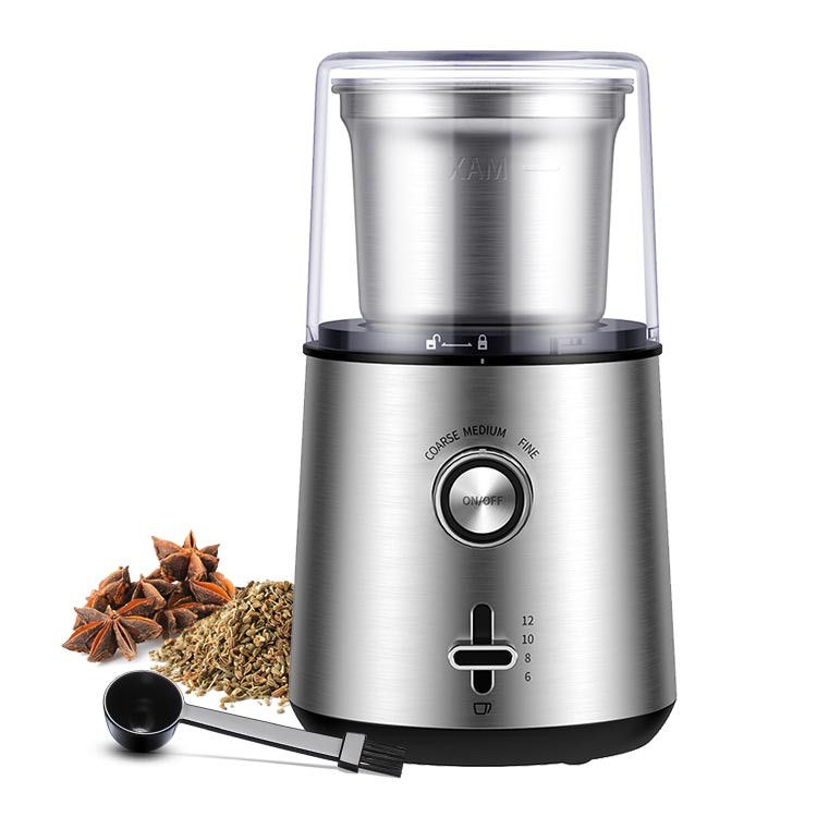 China Automatic Portable Custom Coffee Grinder Electric Stainless Steel 180W on sale