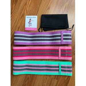 Stretchable Pilates Rubber Band / Non Slip Resistance Bands With Good Elasticity