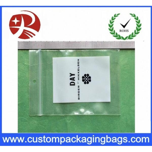 Recyclable Coloured Printed Ldpe Plastic Bag Packaging Double Ziplock