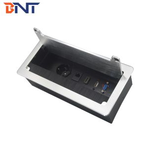 Cheap Popular Embedded On Conference Table Flip Up Tabletop Socket Replacement Desk Jack With Power /USB for sale