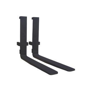 Industrial Forklift Spare Parts Fork Attachments Black Color Customized Size