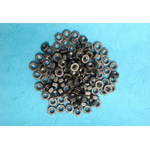 Thread Galvanized Lock Nuts , Hexagon Head Metal Lock Nut Anti Loosening