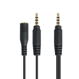 2 In 1 Cable Conversion Extension 3.5 Stereo Plug To 3.5 Stereo Plug To 4/1