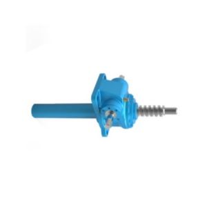 China J010 Screw Jack Gearbox with Foot Mounted Base Support and Aluminium Bronze Worm Wheel for Industrial Machinery on sale