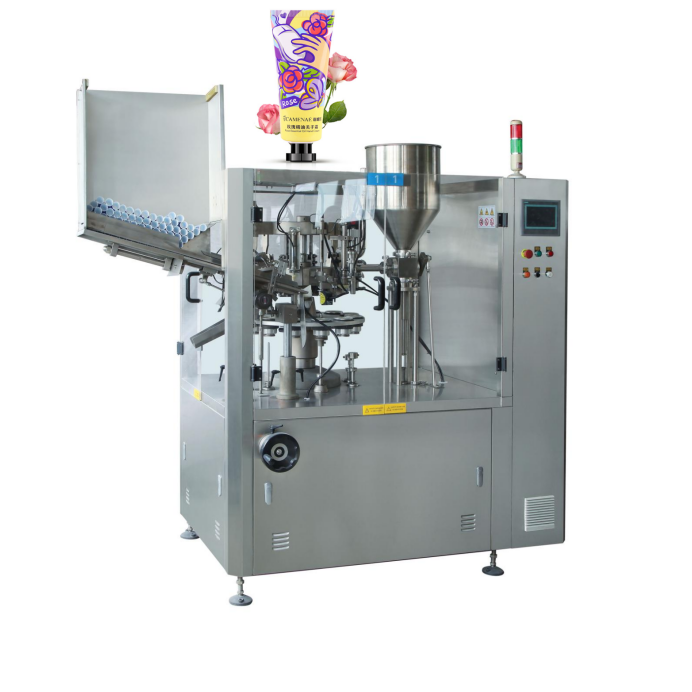 Automatic Plastic Tube Filling Sealing Machine 50-75pcs/min Touch Screen