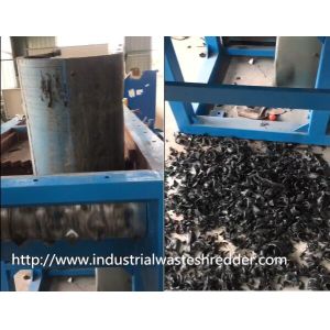 China Industrial Waste Tire Shredder Good Toughness Energy Saving Custom Discharge on sale