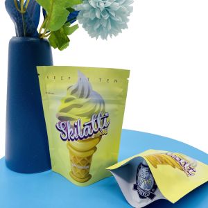 CR Zipper 3.5g Aluminum Holographic ziplockk Bags Smell Proof