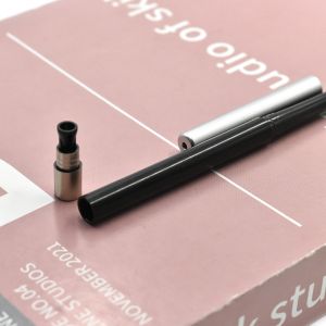 Custom Circular Eyebrow Pencil Tube Packaging Can Bottom Fill Plastic Makeup