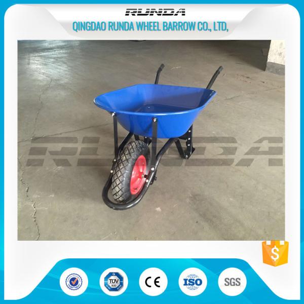 Quality Various Color Heavy Duty Wheelbarrow 4.00-8 Rubber Wheels 1.2mm Frame Thickness wholesale