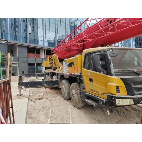 Quality Orange and Red 55ton Mobile Crane Hydraulic Truck-Mounted Telescopic Crane Truck Crane wholesale