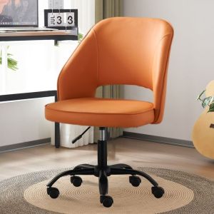 PU Leather Executive Swivel Style Ergonomic Computer Meeting Chair with Fixed