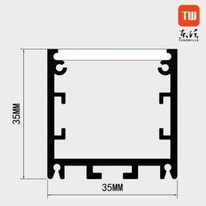 Anodized Aluminum Circular LED Profile , 35×35mm LED Linear Profile