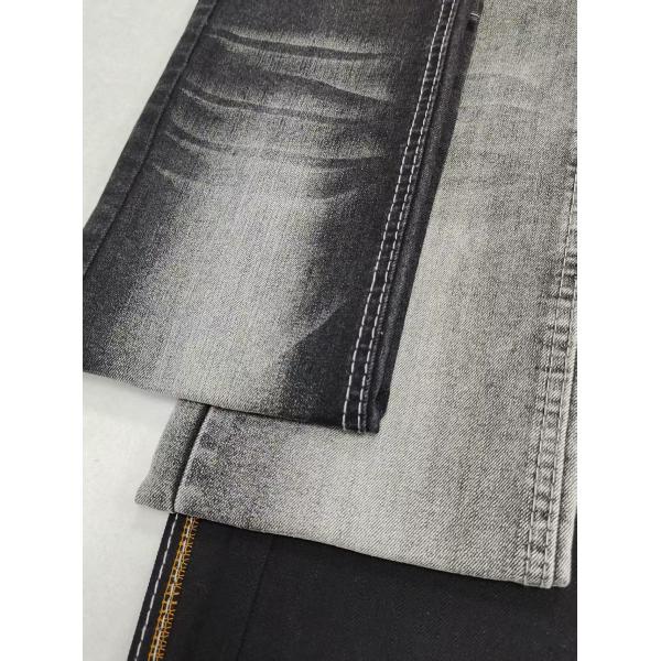 Quality 78%Cotton 11.8oz Heavy Weight Twill Style BLACK/BLACK High Stretch Denim Fabric For Man Jeans wholesale