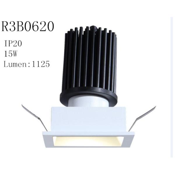 15W 350mA Adjustable LED Recessed Downlight aluminum 3000K 1125 Lumen Square White LED Lights Cut ut 70*70mm/R3B0620
