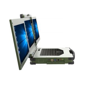3 Screen Monitor Rugged Laptop Computers Military 15.6 Inch