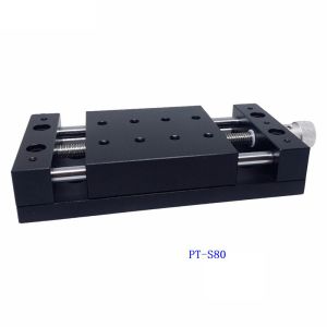40mm / 80mm Travel X Axis Displacment Stage , Manual Linear Stage , Sliding