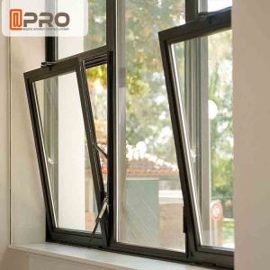 Space Saving Tilt And Turn Aluminium Windows With Single Glazing Glass