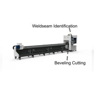 30mm Acrylic Tube Metal Laser Cutting Machine Weldseam Identification Beveling Cutting
