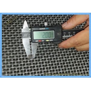 High Tensile Woven Mining Screen Mesh Square Hole 2.0mm Wire Diameter With Hooks