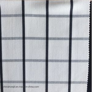 Tr Check Fabric with Cationic Rayon Yarn