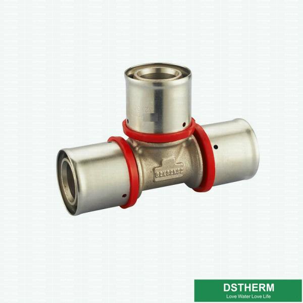 Customized Equal Threaded Coupling Compression Brass Press Union Fittings For Pex Aluminum Pex Pipe