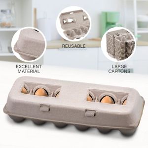 Biodegradable Paper Pulp Egg Carton Recyclable Pulp Fiber Chicken Egg Tray Cover