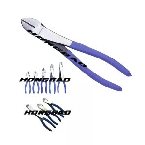 Cheap 200mm Long Bent Nose Pliers For Jewellery Making Fishing 10&quot; 6 Inch Diagonal Cutters for sale