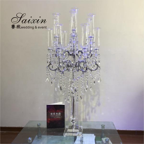 ZT-540 wholesale dining table gold metal candle holder centerpieces