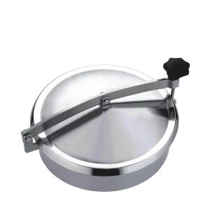 SS304 SS316L Circular Manhole None Pressure Sanitary Tank Hatch Covers