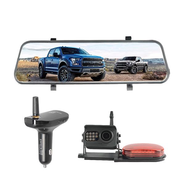 Quality 10" Full Screen DVR Wireless Rear View Dash Cam Camera AHD Car Charger Receiver wholesale