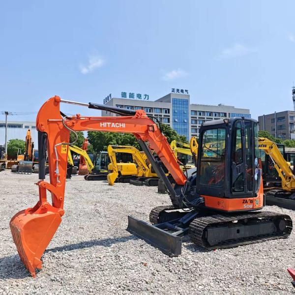 Used Hitachi 50U Excavator Original Color 128.7KW Engine Power 5 Ton Mini Digger