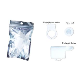 QEM / ODM Permanent Makeup Tattoo Kit Eyelash Extension Glue Device Eyelash Holder Set