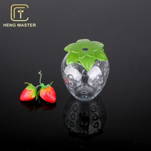 Clear Beverage Cold Brew Coffee Bottle Strawberry Shape Packaging Juice Bottles