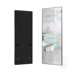 55 Inch Magic Mirror Touch Screen Digital Signage Totem Kiosk For Advertising
