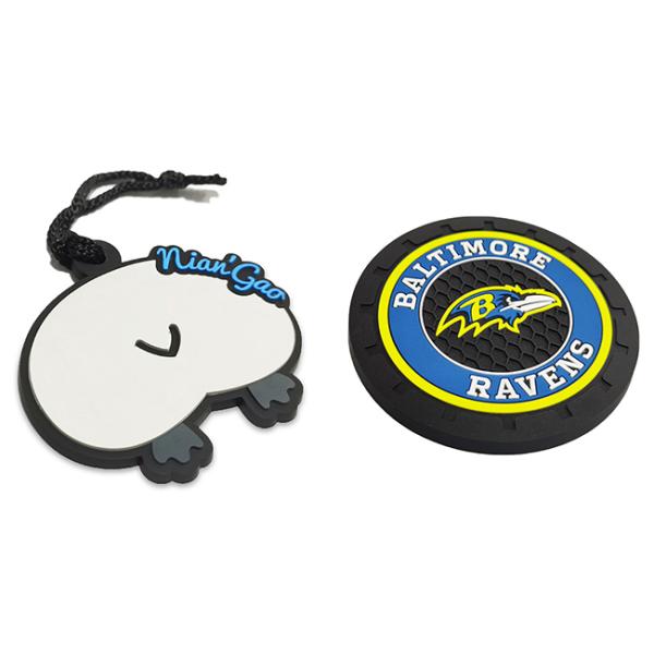 Cool Flexible Rubber PVC Patches Lightweight 3D Raised Rubber Logo Patch