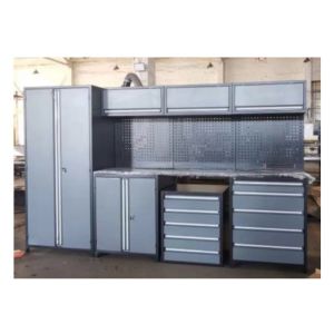 Cheap Workshop Metal Corner Tool Cabinet with Heavy Duty Rolling Trolley and White Finish for sale