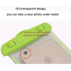 Waterproof soft clear PVC phone pouch bags case for samsung galaxy s8 J5 J7 J3