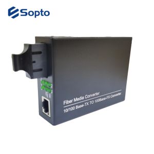 10/100M 1310nm Single Mode Fiber Media Converter SC Interface