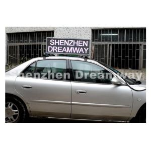 192 by 64 pixels Each Side Taxi LED Display of 5 mm SMD3528 LED 3,800 nits