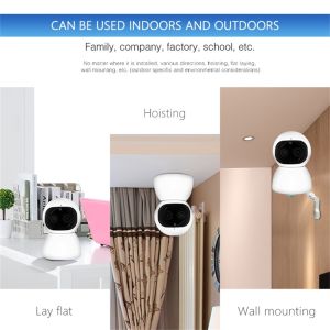 Dual Lens Smart WIFI Voice Alarm Home Security Camera Humanoid Tracking