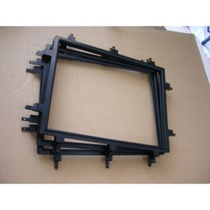 Single shot injection molding/LCD Bezel/material ABS/ Black/ texture surface