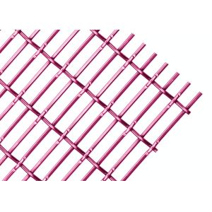 Facade Cladding Architectural Mesh Railing Infill Panels Warp Pitch 105 X 15MM