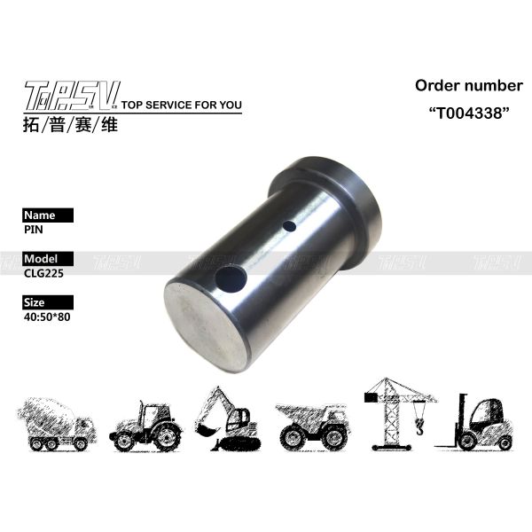 Heat Treated CLG225C Excavator Swing 2Stage Gear Pin for Power Transmission
